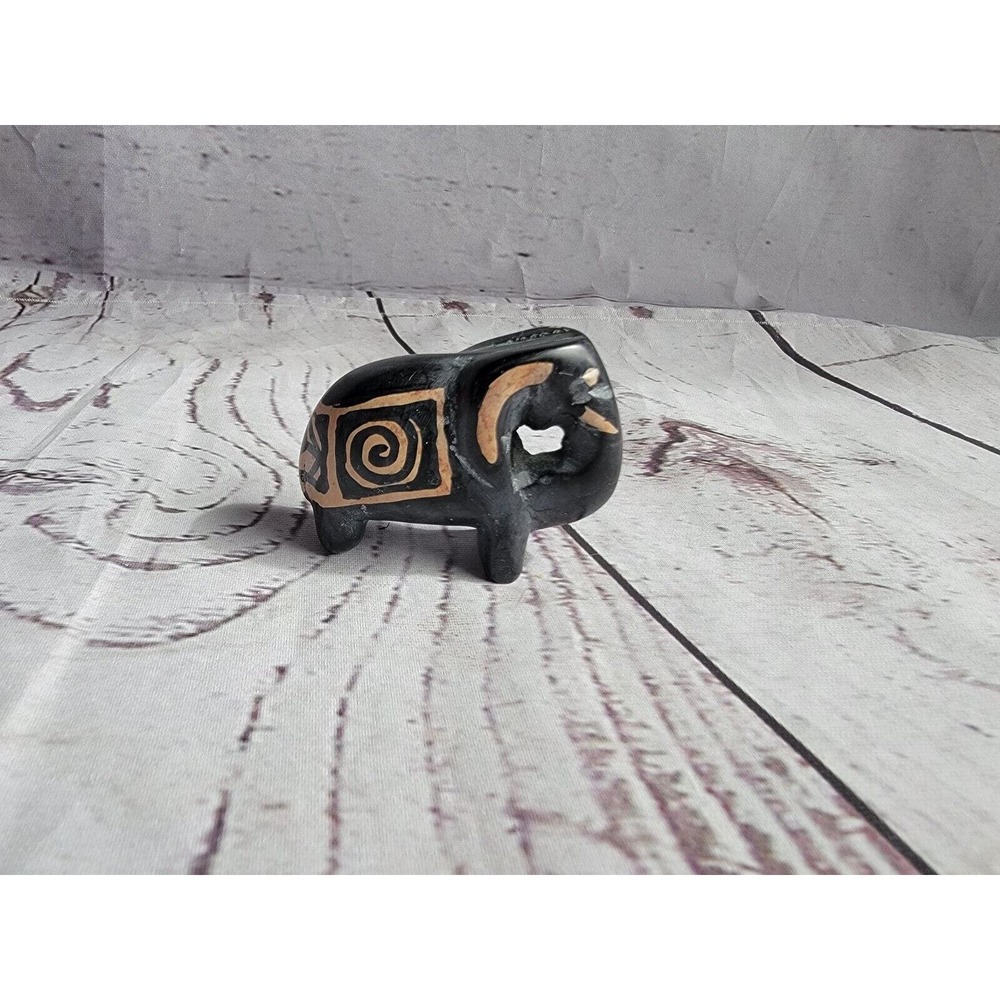 Hand carved elephant made in Kenya small 2 1/2inch long